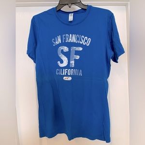 Tech Styles San Francisco SF tee shirt size XLarge- cobalt blue